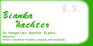 bianka wachter business card